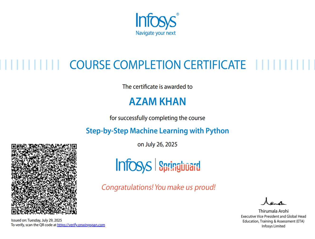 ML Certification